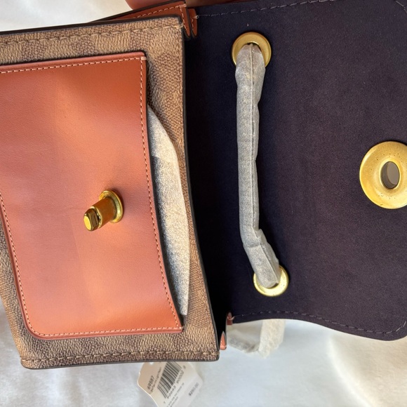 Coach Signature Colorblock Pocket Parker 18 Shoulder Bag - Picture 12 of 13